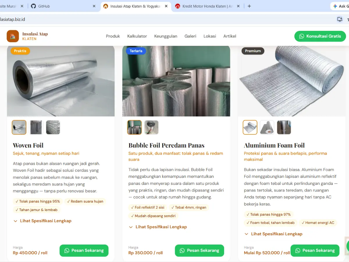 Website Produk Penjualan